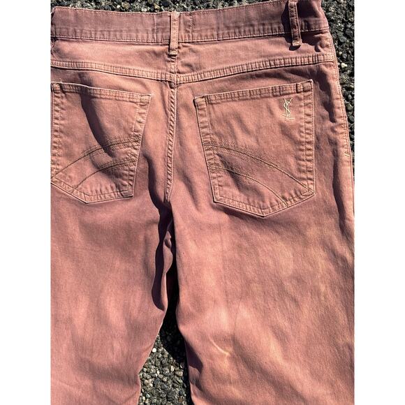 Vintage YSL Yves Saint Laurent Salmon pink faded bleached pants 30x30 - Picture 1 of 7